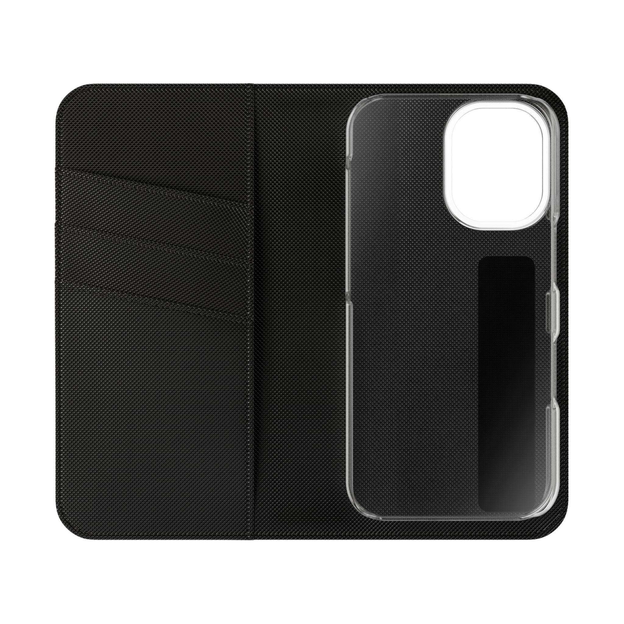 Gothic Celestial Black and Red Flip Wallet Case for iPhone and Samsung Galaxy Phones