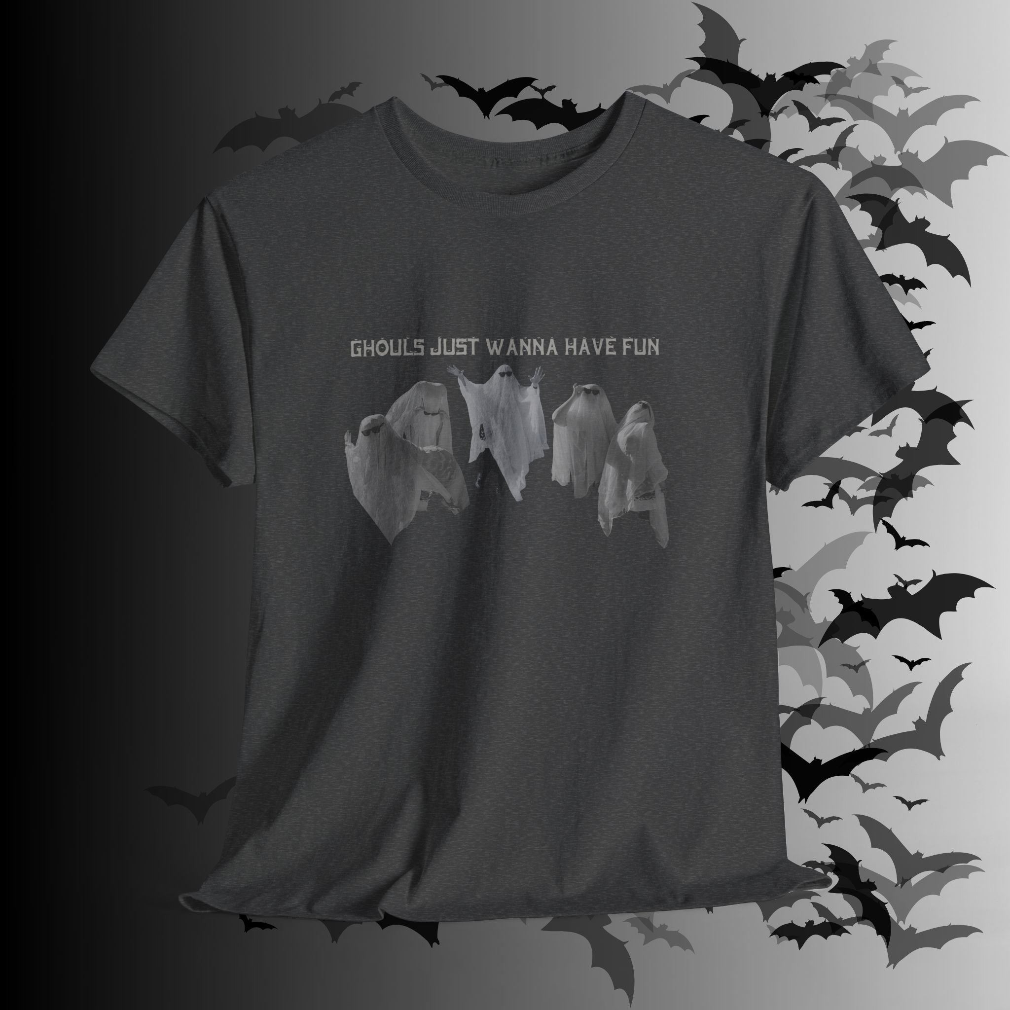 "Ghouls Just Wanna Have Fun" Ghost T-Shirt — Gothic Humor Tee