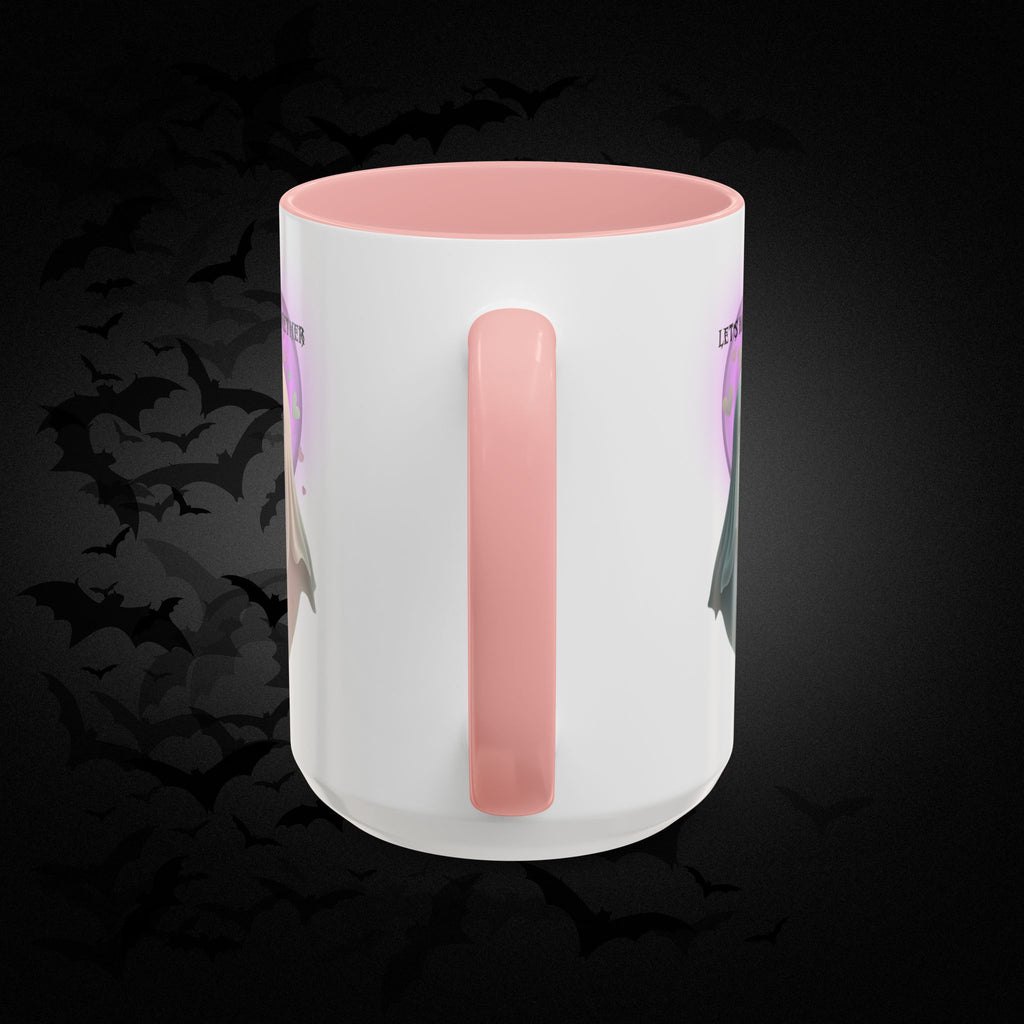Let's Haunt People Together Forever Coffee Mug — Valloween Ghost Couple Accent Mug