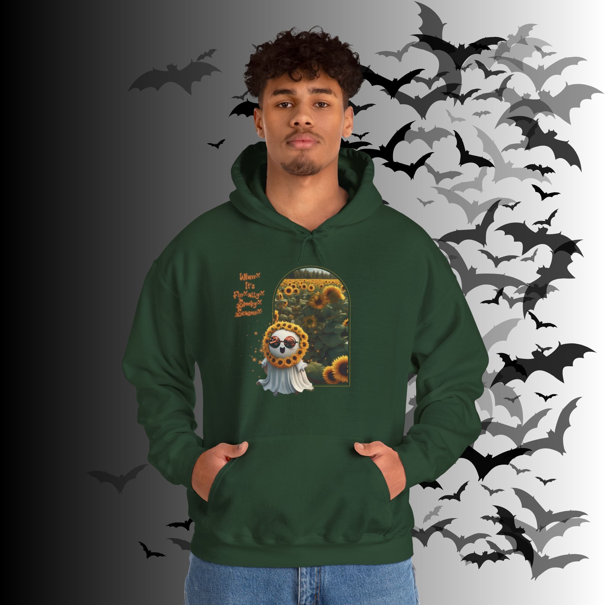 Summerween Ghost Hoodie — When It's Finally Spooky Season Pullover