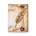 Dark Academia Scroll & Quill Journal — Vintage Parchment Hardcover