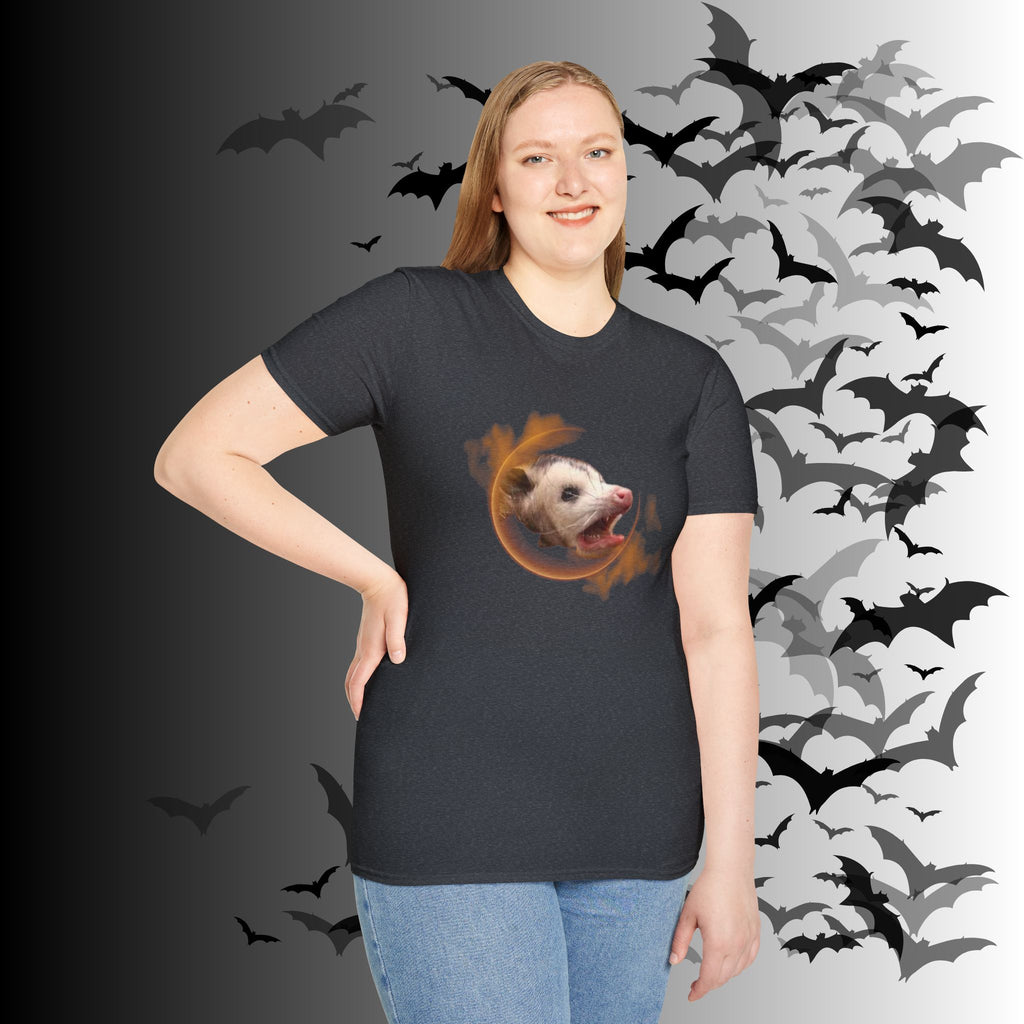 Gothic Screaming Possum T-Shirt — Edgy Humor Tee