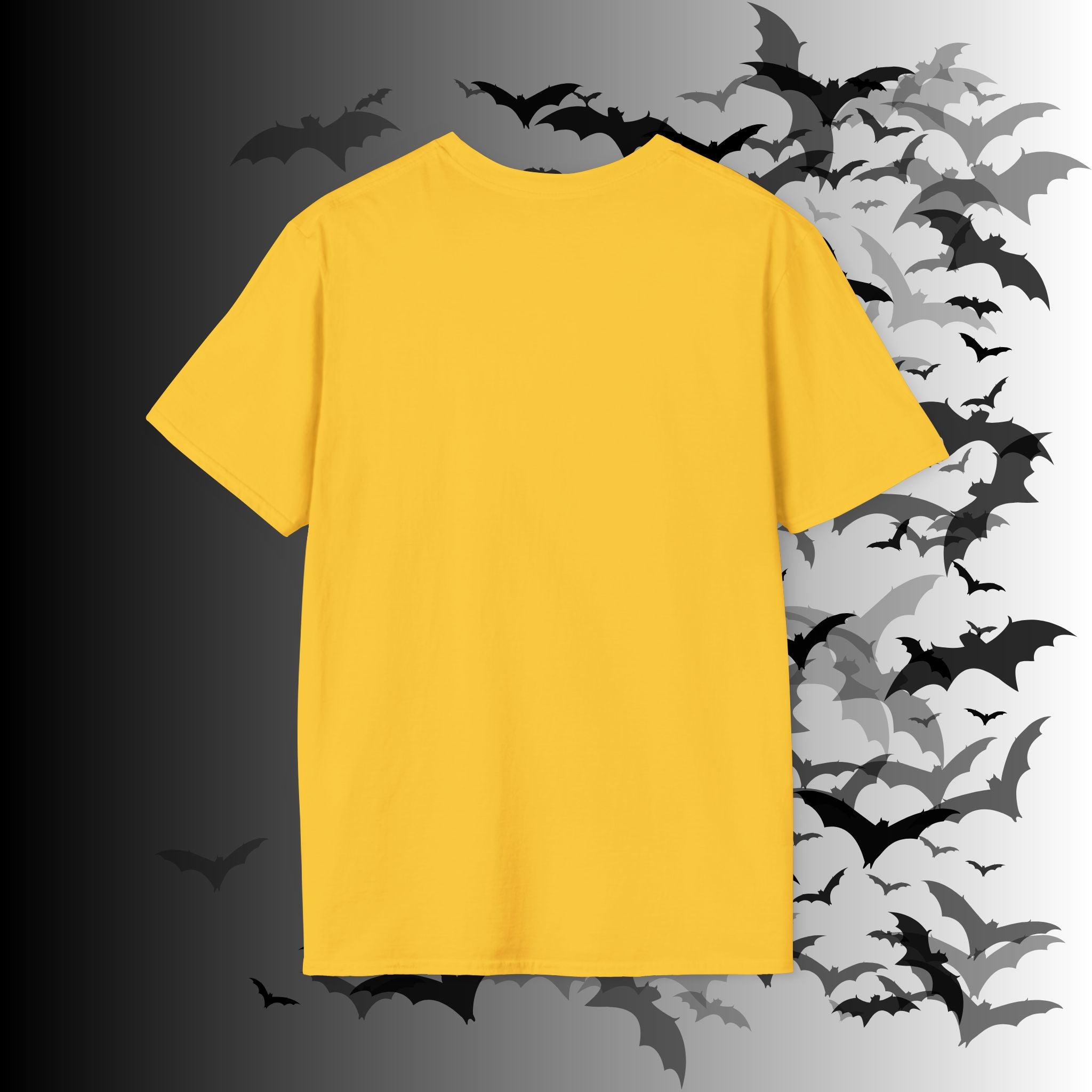 Rainbow Vomit Cloud Bat T-Shirt — Kawaii Goth Pride Unisex Tee