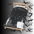 Gothic Moon Sword Blanket: Celestial Velveteen or Sherpa Throw