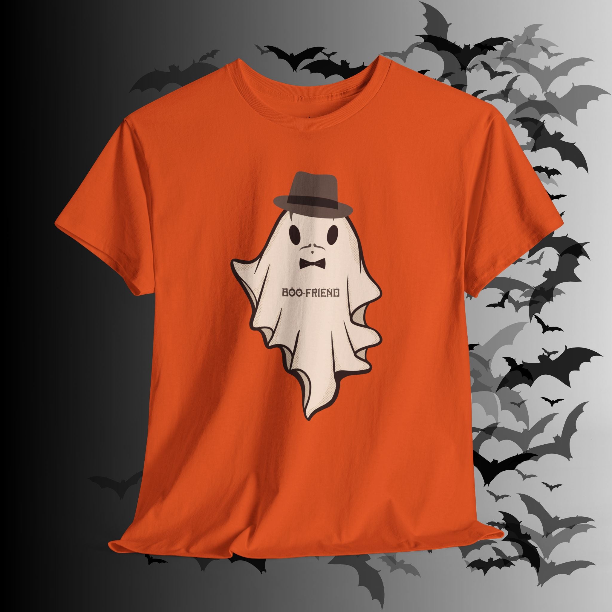"Ghoul-Friend & Boo-Friend" Matching Ghost Couples T-Shirt — Halloween Matching Tee