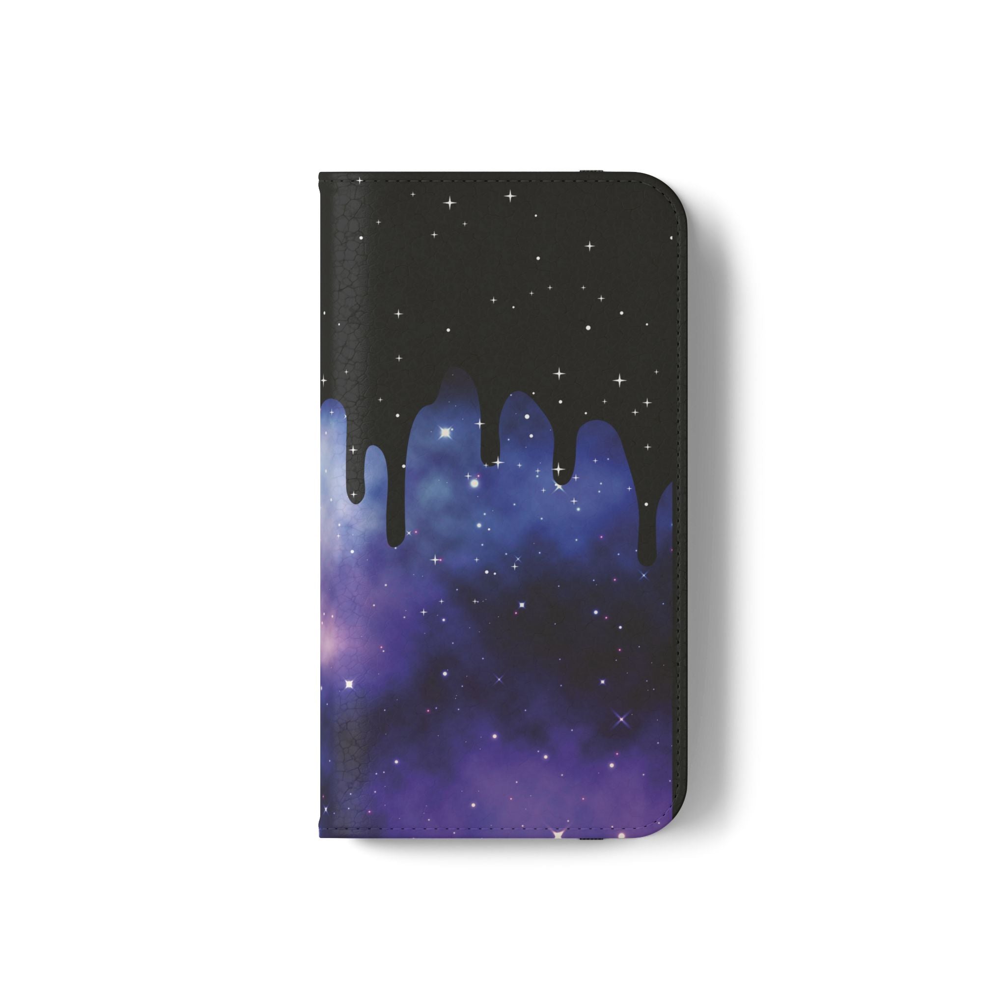 Pastel Goth Drippy Galaxy Flip Wallet Phone Case - Wallet Case for Samsung and iPhone - Gothic Style Wallet Phone Cases