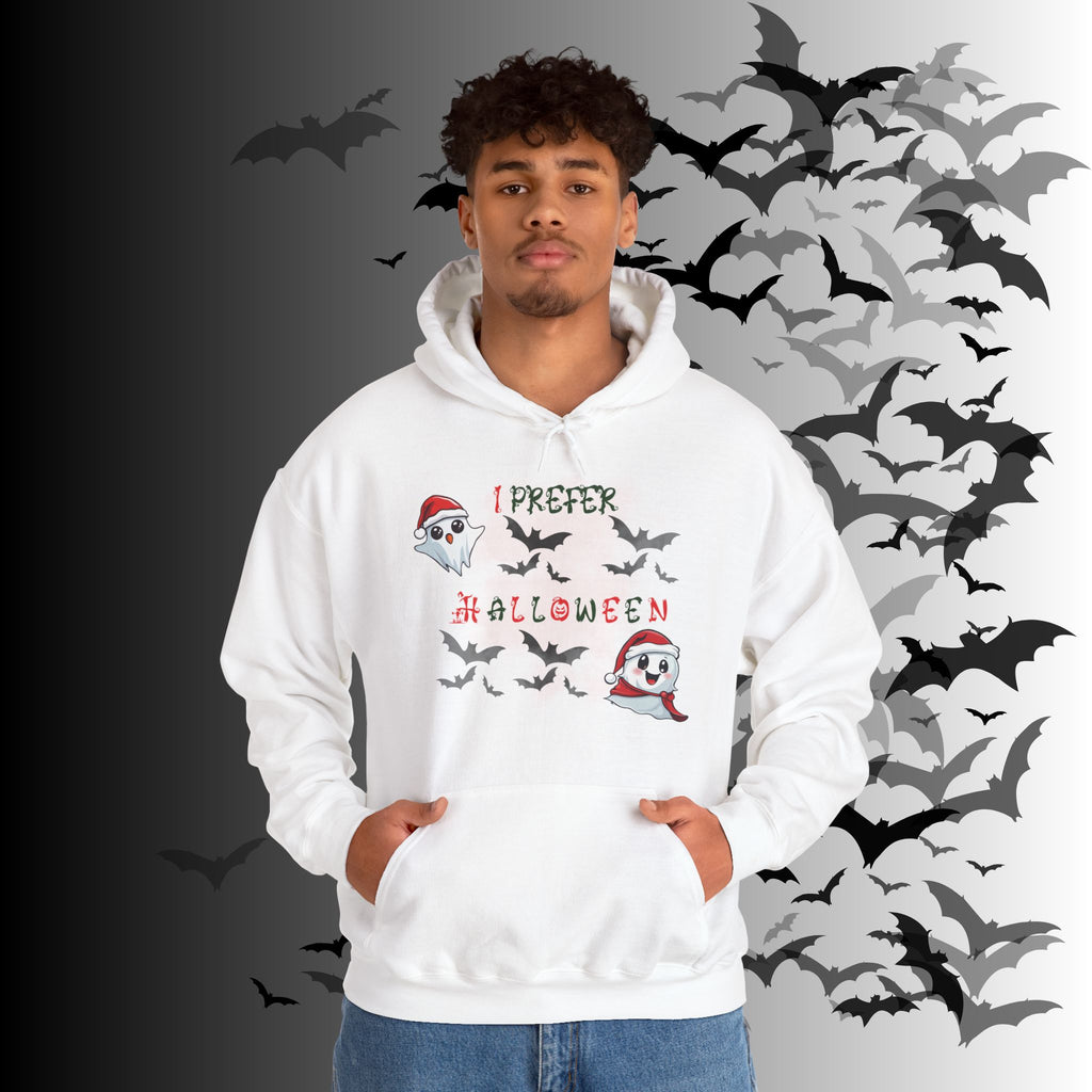 I Prefer Halloween Ghost Hoodie — Kawaii Gothic Christmas