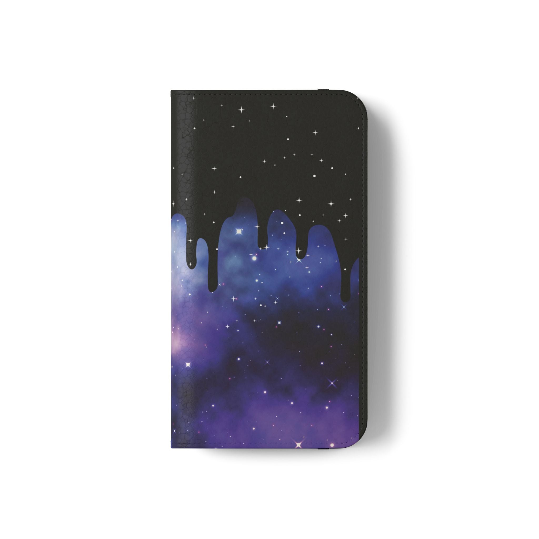 Pastel Goth Drippy Galaxy Flip Wallet Phone Case - Wallet Case for Samsung and iPhone - Gothic Style Wallet Phone Cases