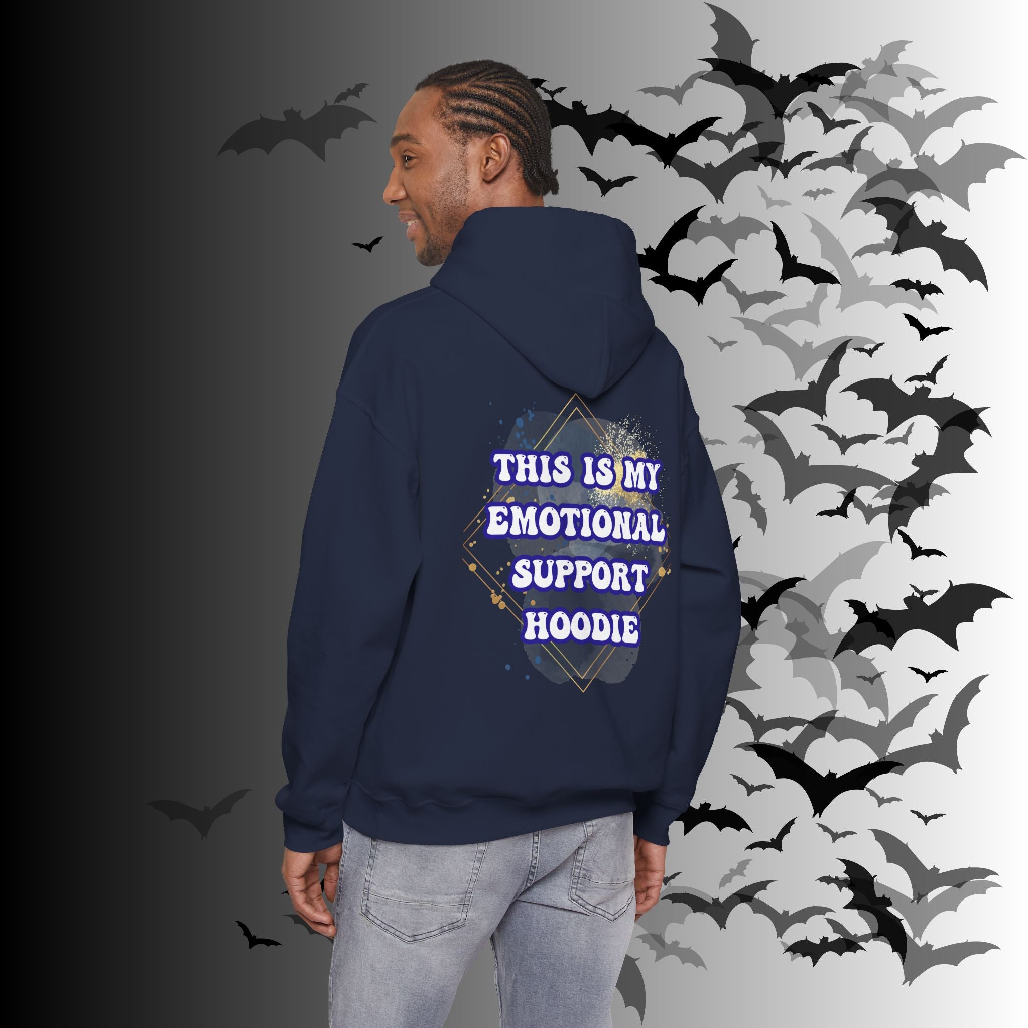 This Is My Emotional Support Hoodie — Funny Back Print Pullover