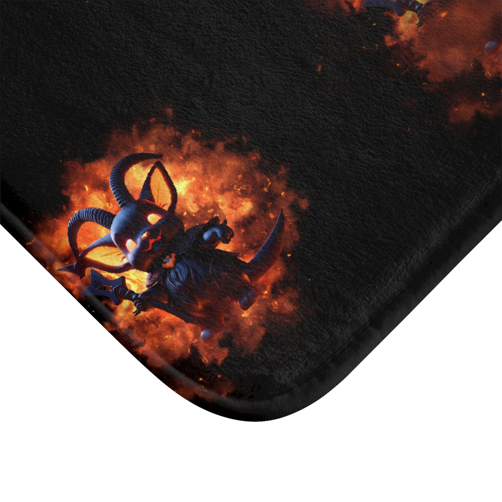 Whimsigoth Kawaii Baphomet Bath Mat — Cute Gothic Bathroom Decor