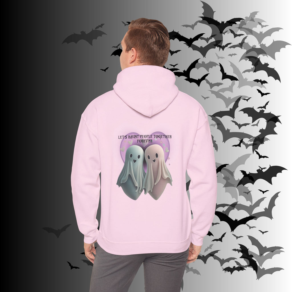Let's Haunt People Together Forever Hoodie — Gothic Valentine's Couples Ghost