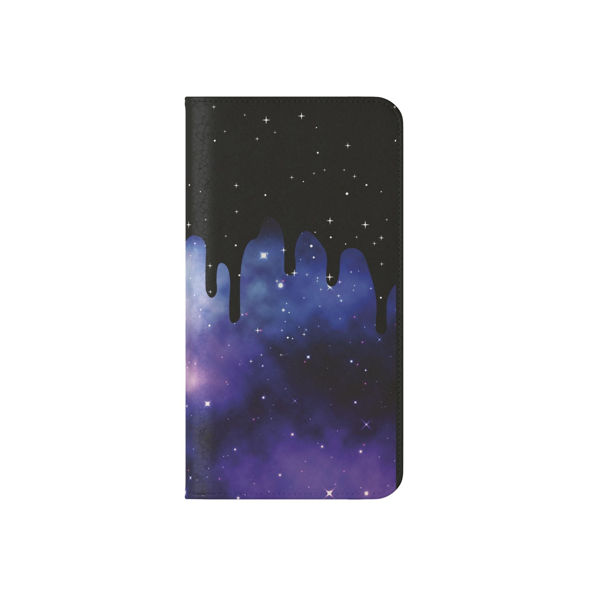 Pastel Goth Drippy Galaxy Flip Wallet Phone Case - Wallet Case for Samsung and iPhone - Gothic Style Wallet Phone Cases