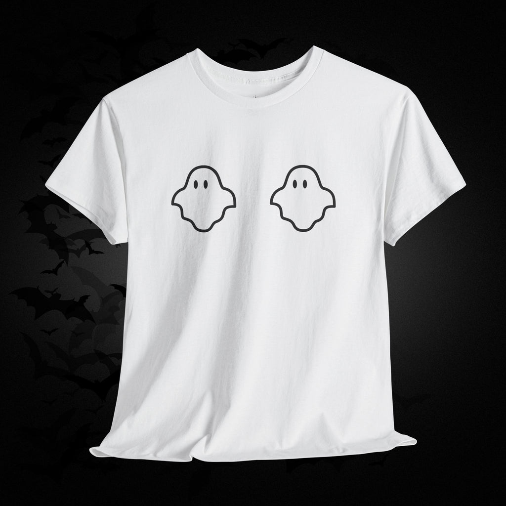 "Boo-bies" Ghost Pun Halloween T-Shirt — Funny Spooky Season Tee