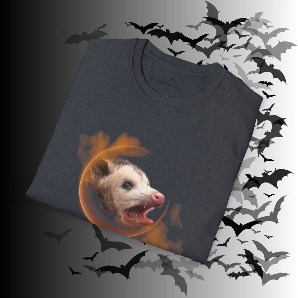 Gothic Screaming Possum T-Shirt — Edgy Humor Tee