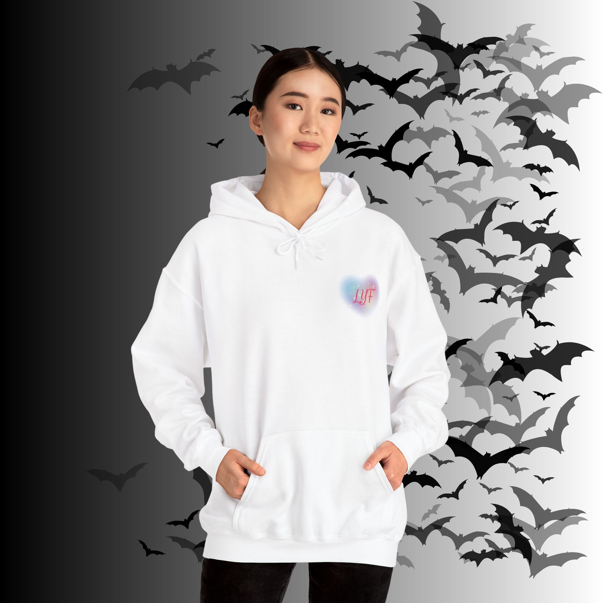 Love You Forever Skeleton Hoodie — Gothic Valentine's Couples Pullover