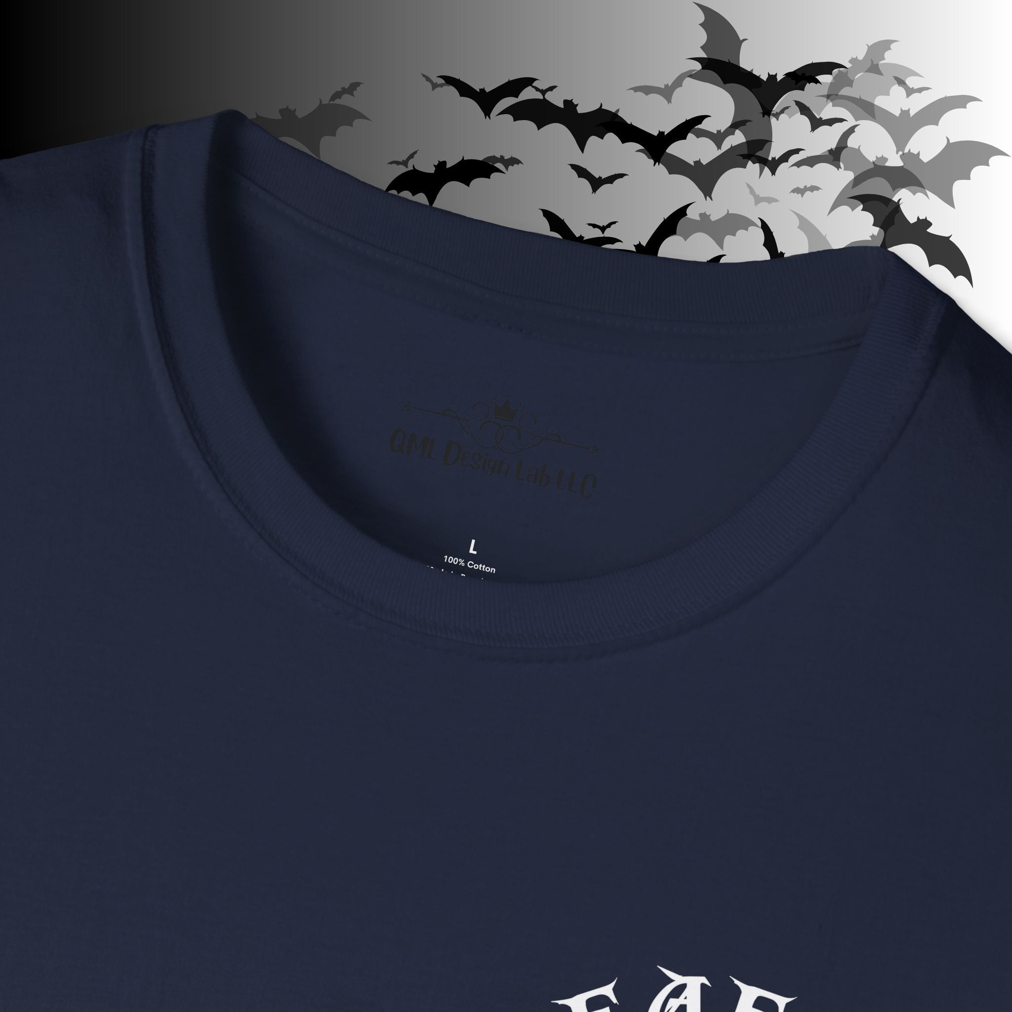 "FAFO" I Identify As A Threat T-Shirt — White Print Front & Back Gothic Tee