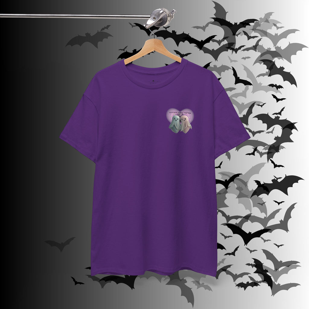 "Let's Haunt People Together Forever" Ghost Couples T-Shirt — Matching Halloween Tee