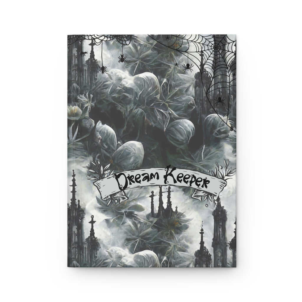 Dream Keeper Journal — Gothic Spider Web Botanical Hardcover Spell Book