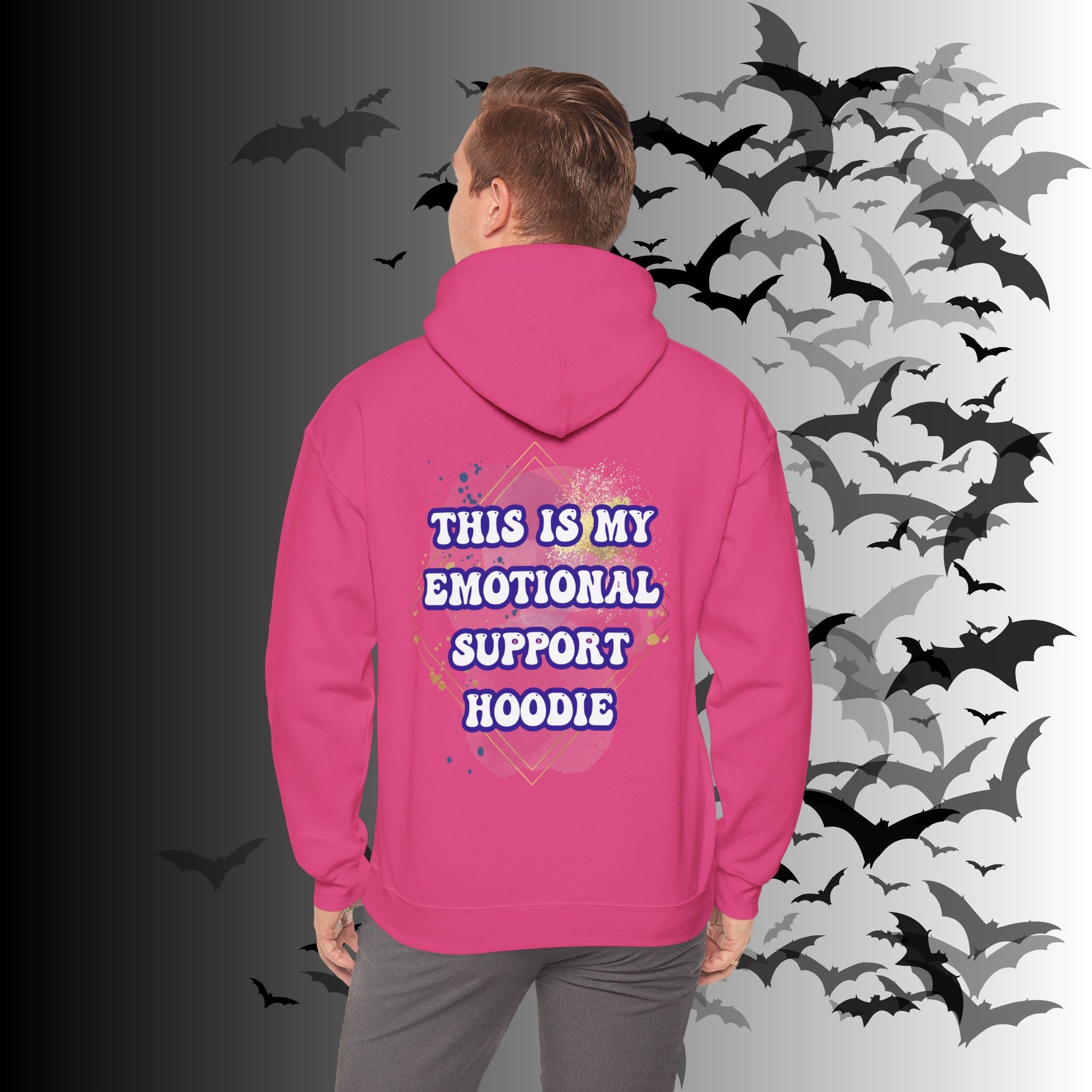 This Is My Emotional Support Hoodie — Funny Back Print Pullover