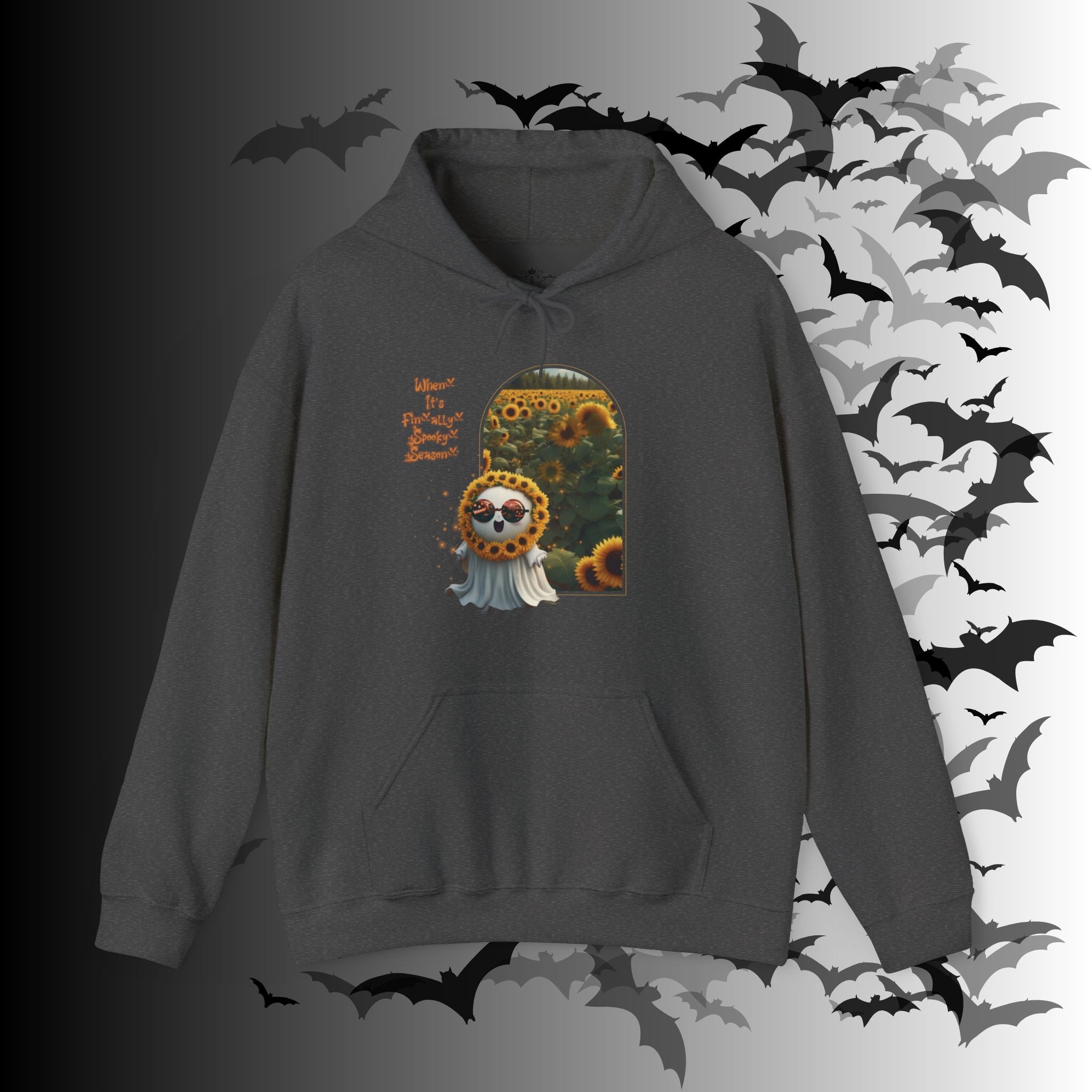 Summerween Ghost Hoodie — When It's Finally Spooky Season Pullover