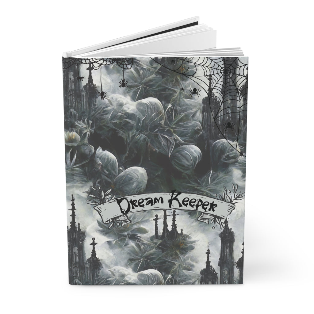 Dream Keeper Journal — Gothic Spider Web Botanical Hardcover Spell Book