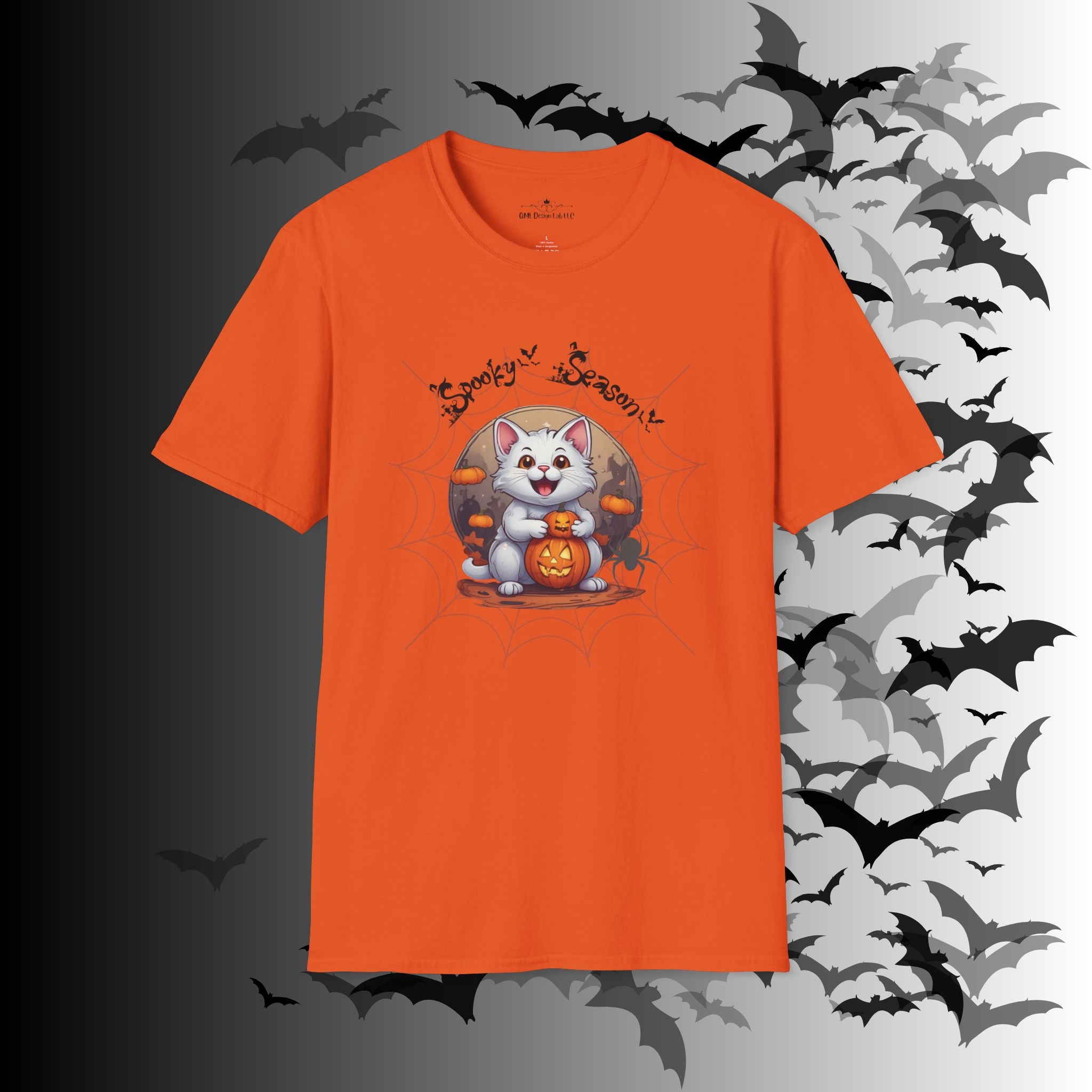 Spooky Season Kawaii Cat Halloween T-Shirt — Cat Lover Tee