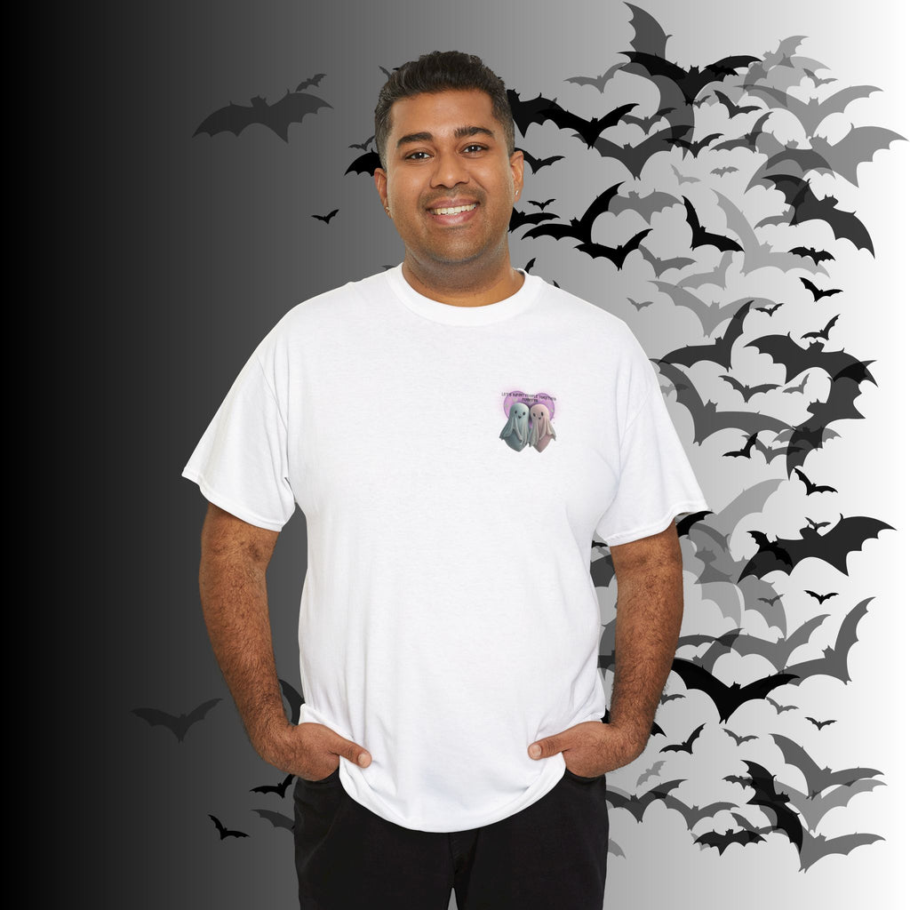"Let's Haunt People Together Forever" Ghost Couples T-Shirt — Matching Halloween Tee