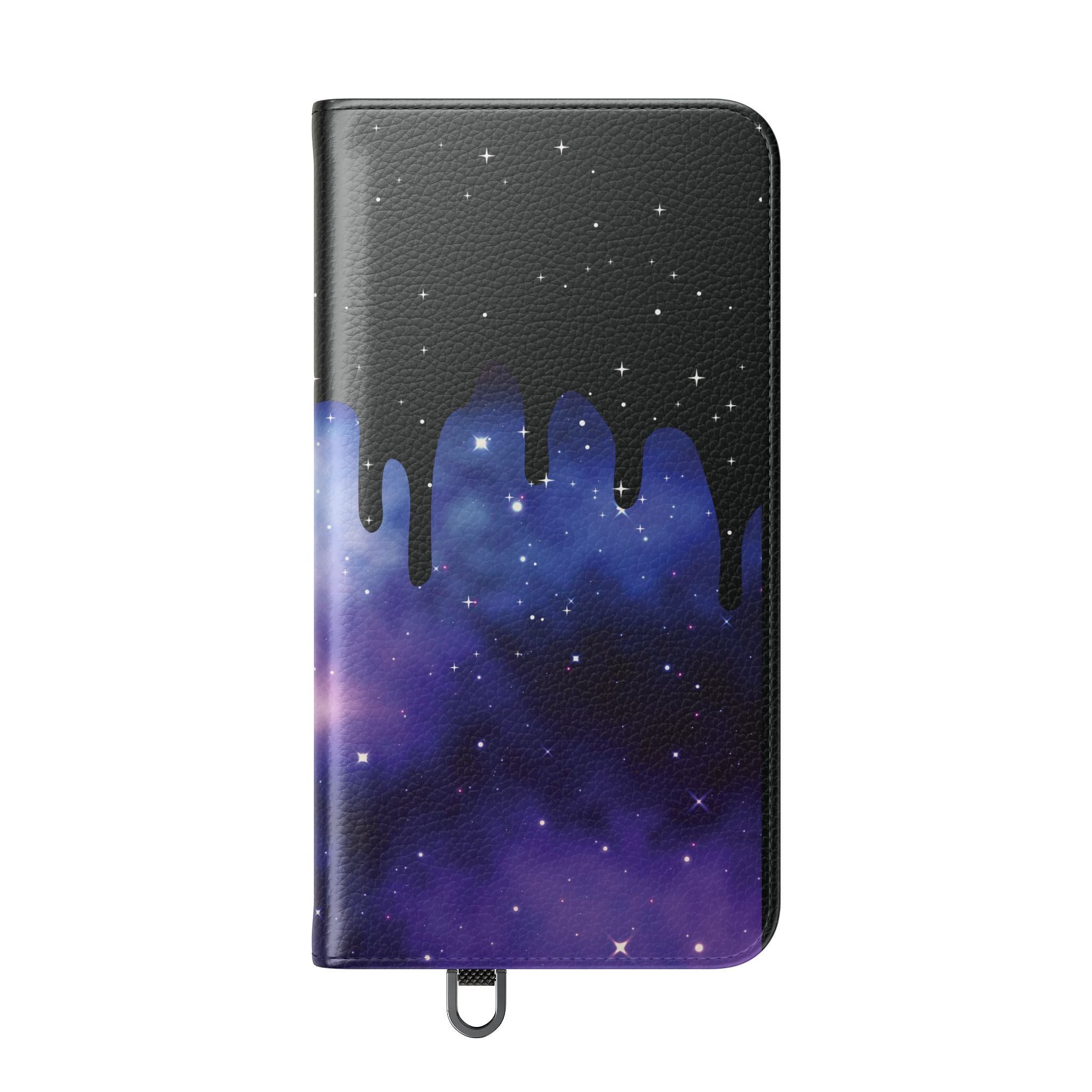 Pastel Goth Drippy Galaxy Flip Wallet Phone Case - Wallet Case for Samsung and iPhone - Gothic Style Wallet Phone Cases