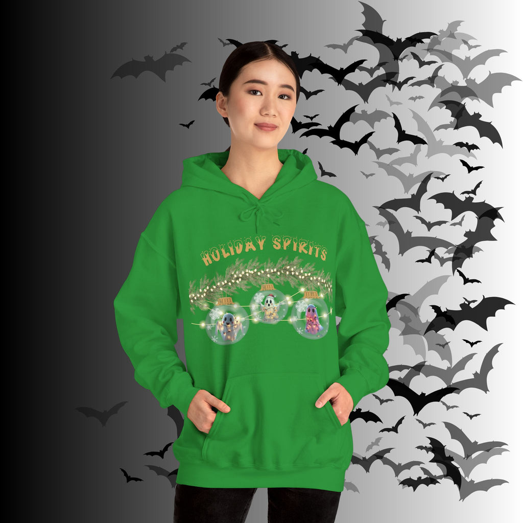 Holiday Spirits Hoodie — Ghost Christmas Ornament Gothmas Pullover