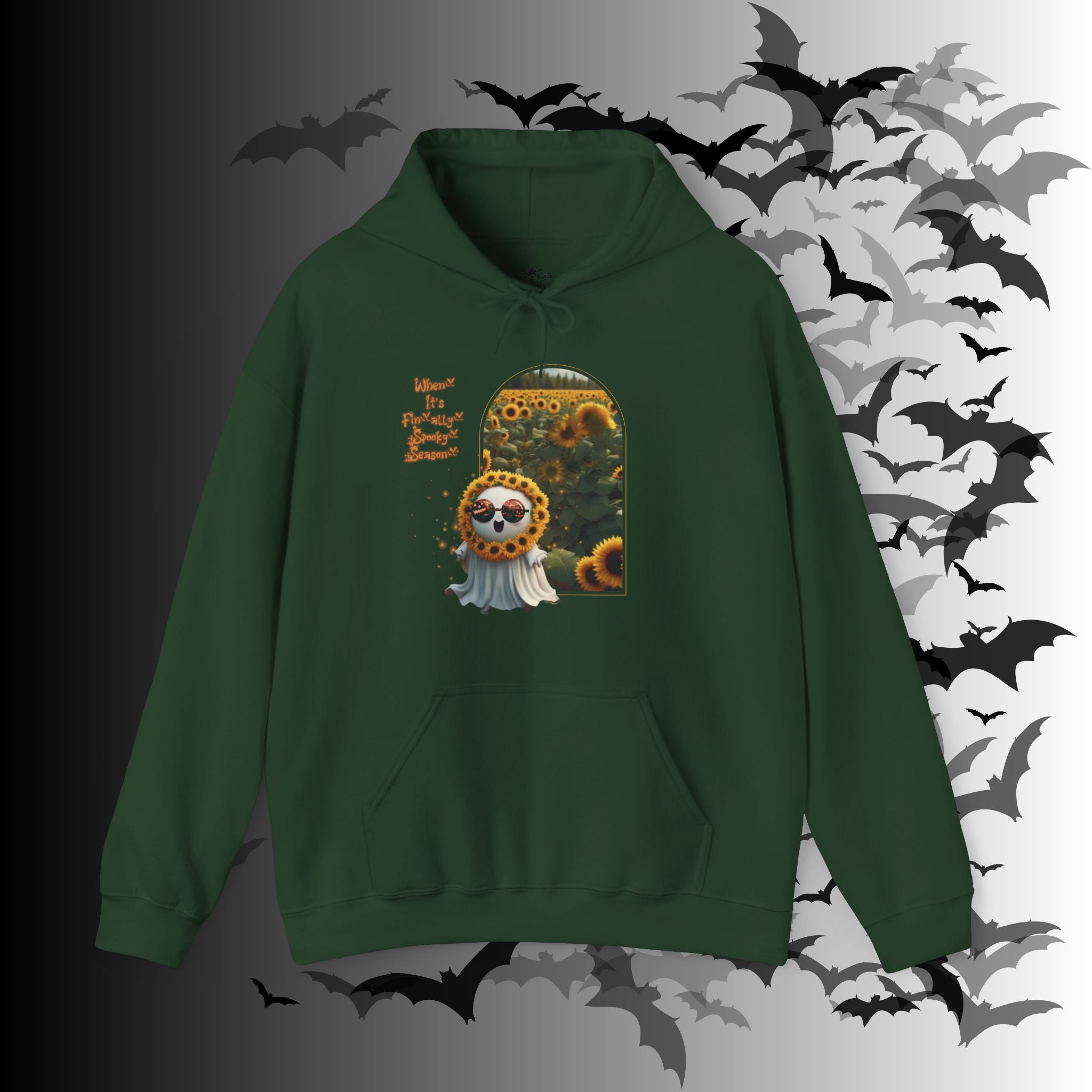 Summerween Ghost Hoodie — When It's Finally Spooky Season Pullover