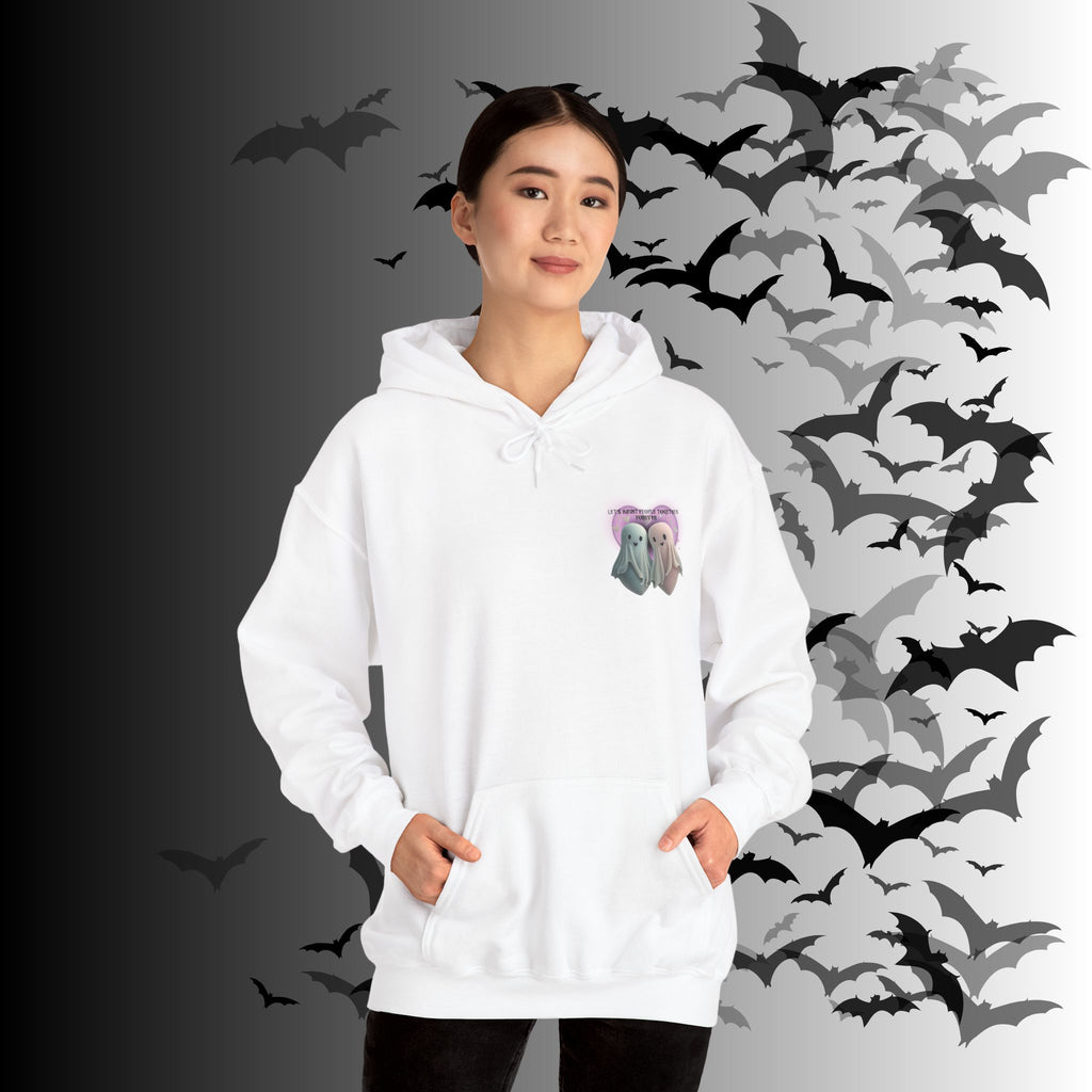 Let's Haunt People Together Forever Hoodie — Gothic Valentine's Couples Ghost