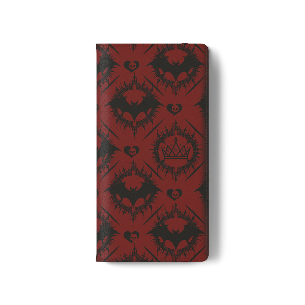 Copy of Gothic Bat Wallet Flip Case - Elegant Goth Phone Wallet - Bat Pattern Flip Case - Gothic Phone Case - Stylish Wallet Phone Case