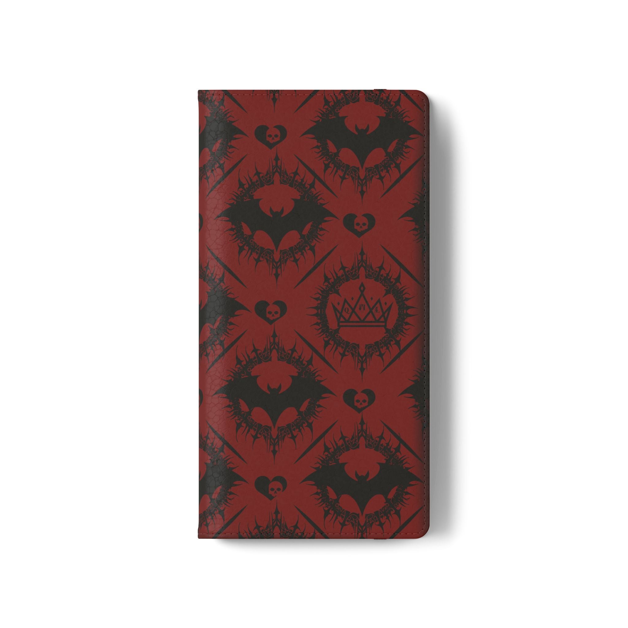 Copy of Gothic Bat Wallet Flip Case - Elegant Goth Phone Wallet - Bat Pattern Flip Case - Gothic Phone Case - Stylish Wallet Phone Case