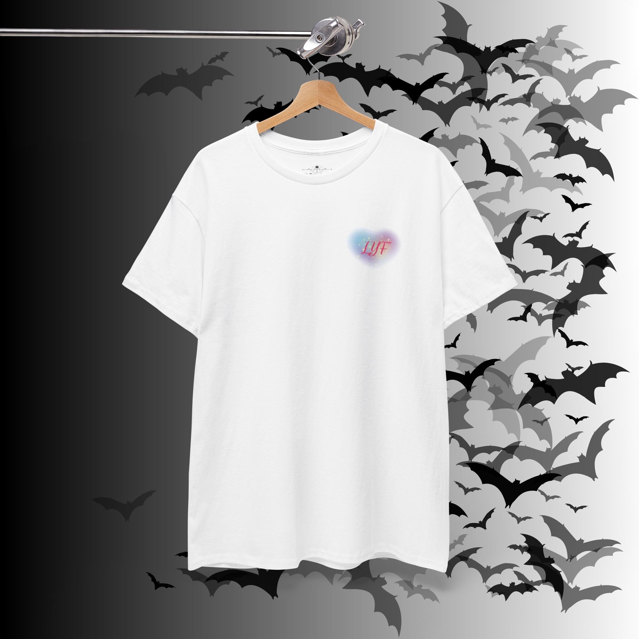"Love You Forever" Gothic Skeleton Couples T-Shirt — Goth Valentine's Day Matching Tee