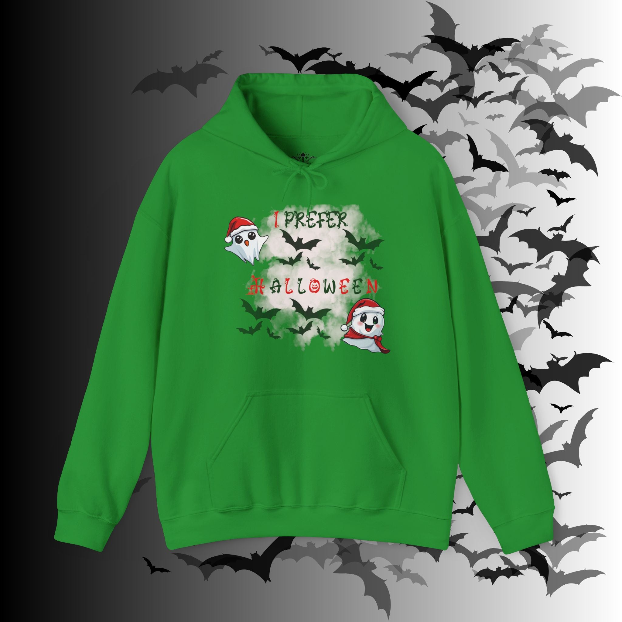 I Prefer Halloween Ghost Hoodie — Kawaii Gothic Christmas
