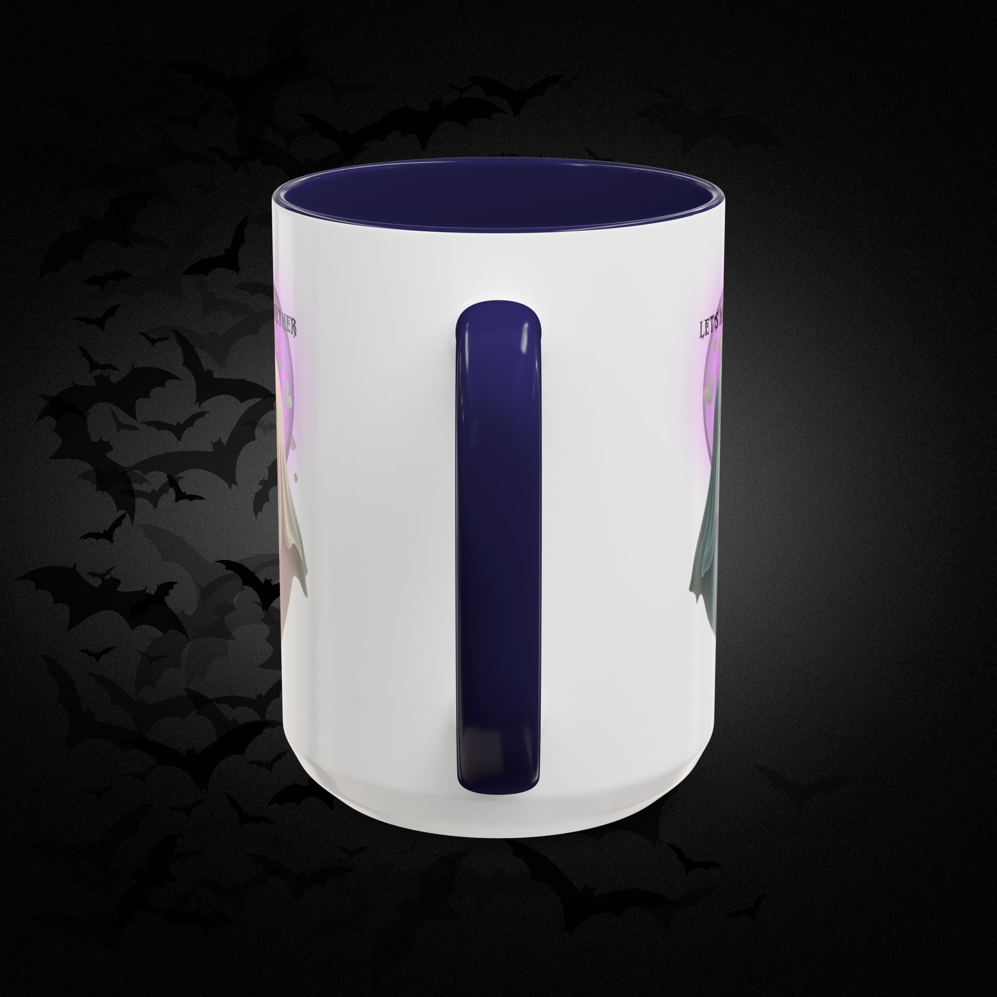 Let's Haunt People Together Forever Coffee Mug — Valloween Ghost Couple Accent Mug