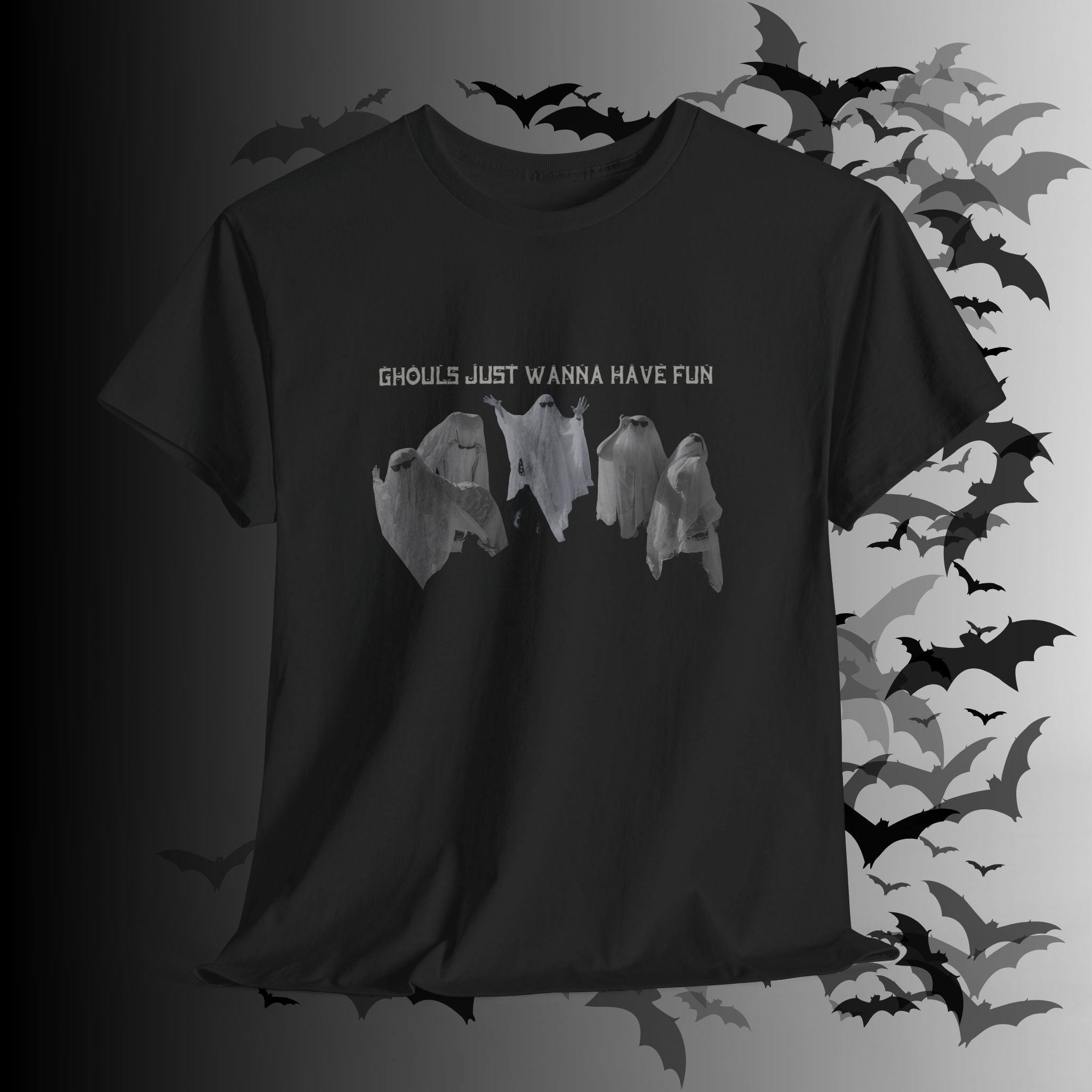 "Ghouls Just Wanna Have Fun" Ghost T-Shirt — Gothic Humor Tee