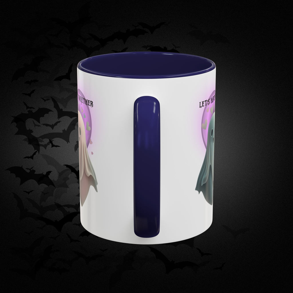Let's Haunt People Together Forever Coffee Mug — Valloween Ghost Couple Accent Mug