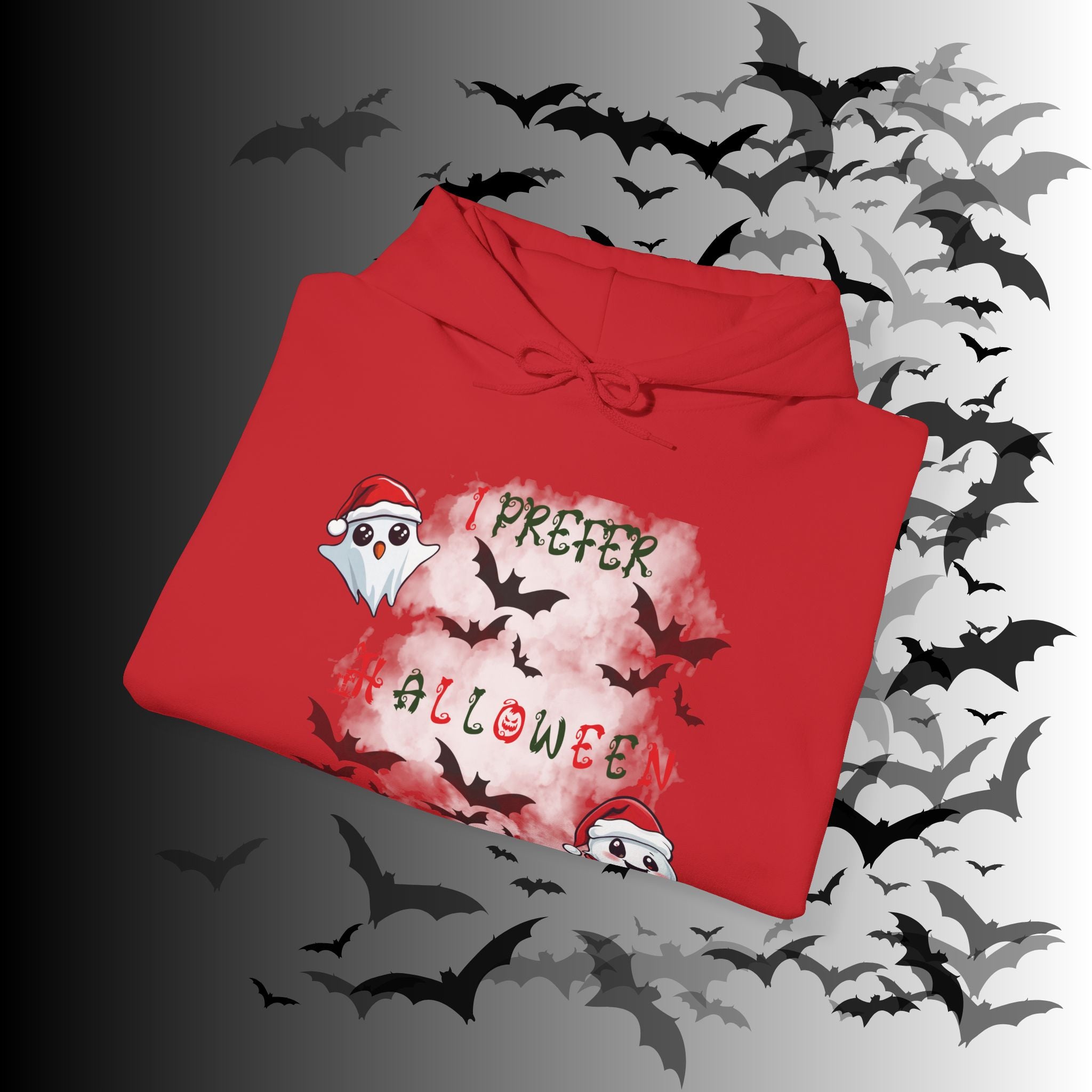 I Prefer Halloween Ghost Hoodie — Kawaii Gothic Christmas