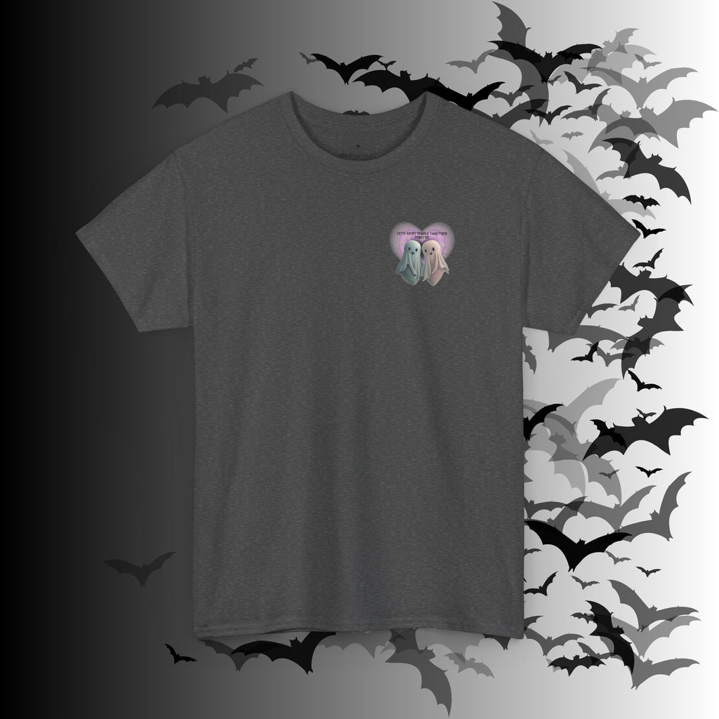 "Let's Haunt People Together Forever" Ghost Couples T-Shirt — Matching Halloween Tee