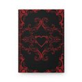 Gothic Dark Romance Journal — Red & Black Victorian Heart Hardcover