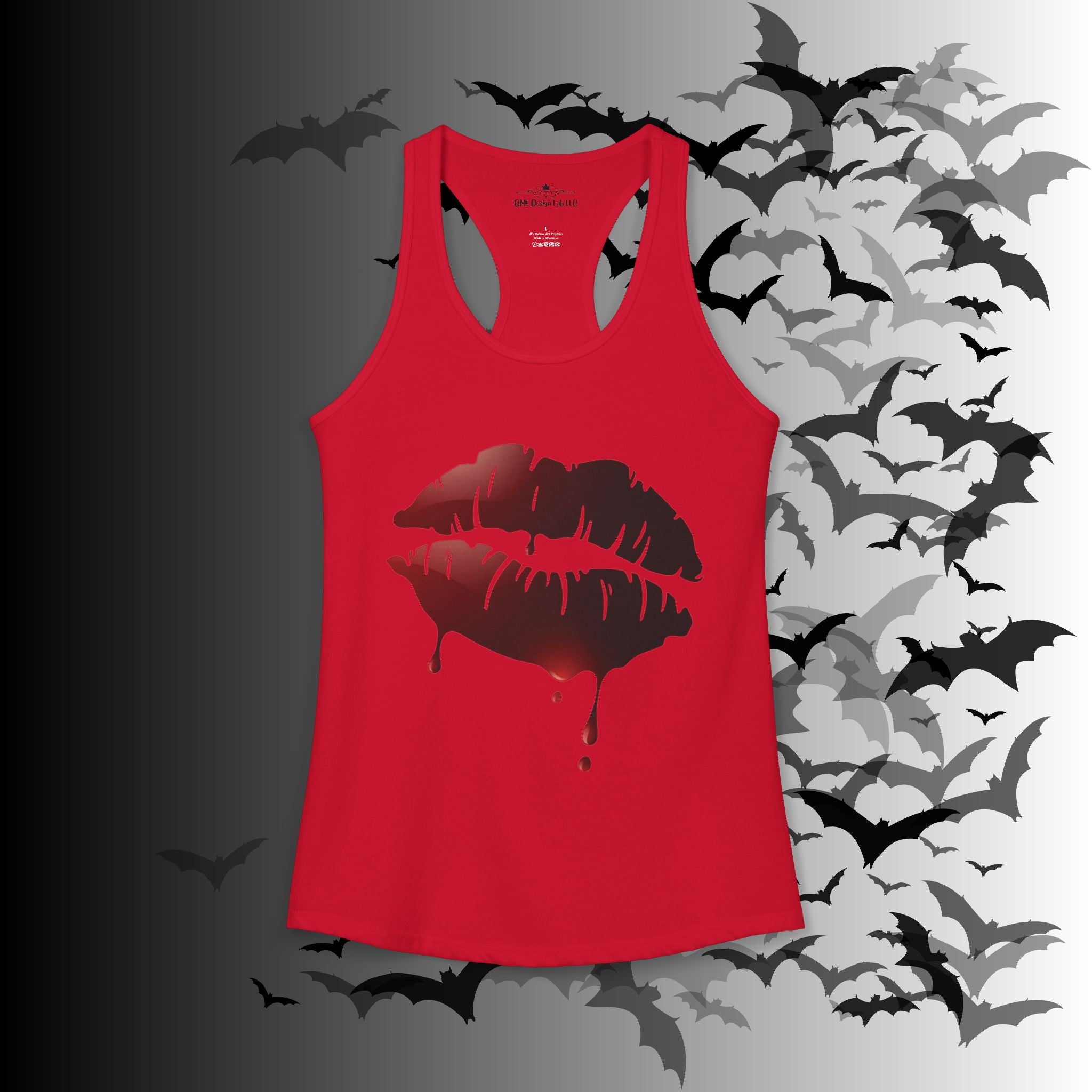 Goth Bloody Kiss Tank Top