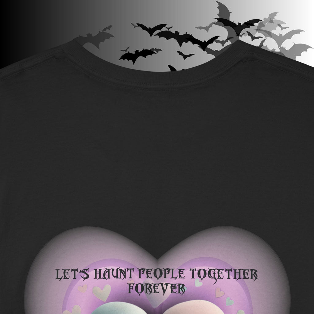 "Let's Haunt People Together Forever" Ghost Couples T-Shirt — Matching Halloween Tee