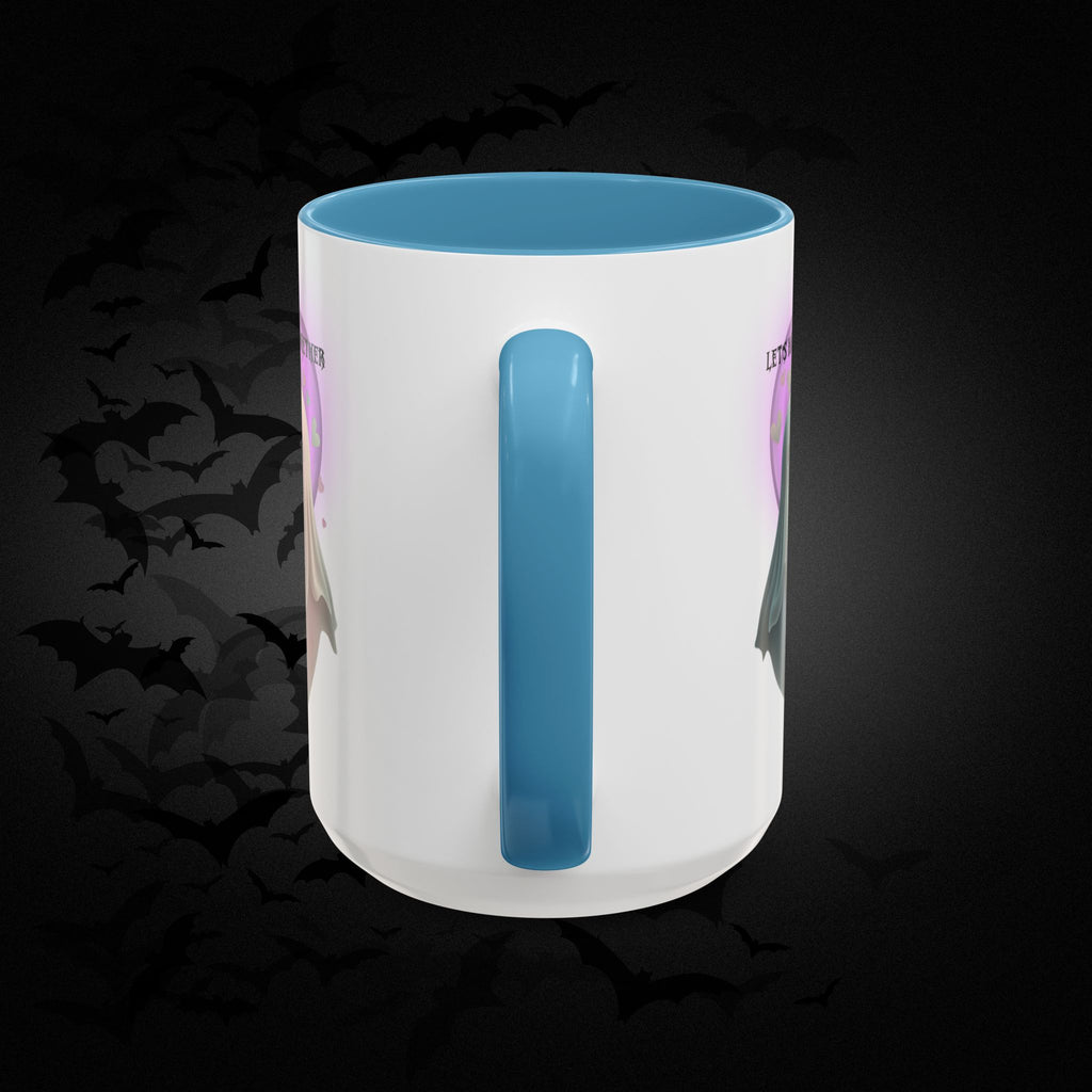 Let's Haunt People Together Forever Coffee Mug — Valloween Ghost Couple Accent Mug