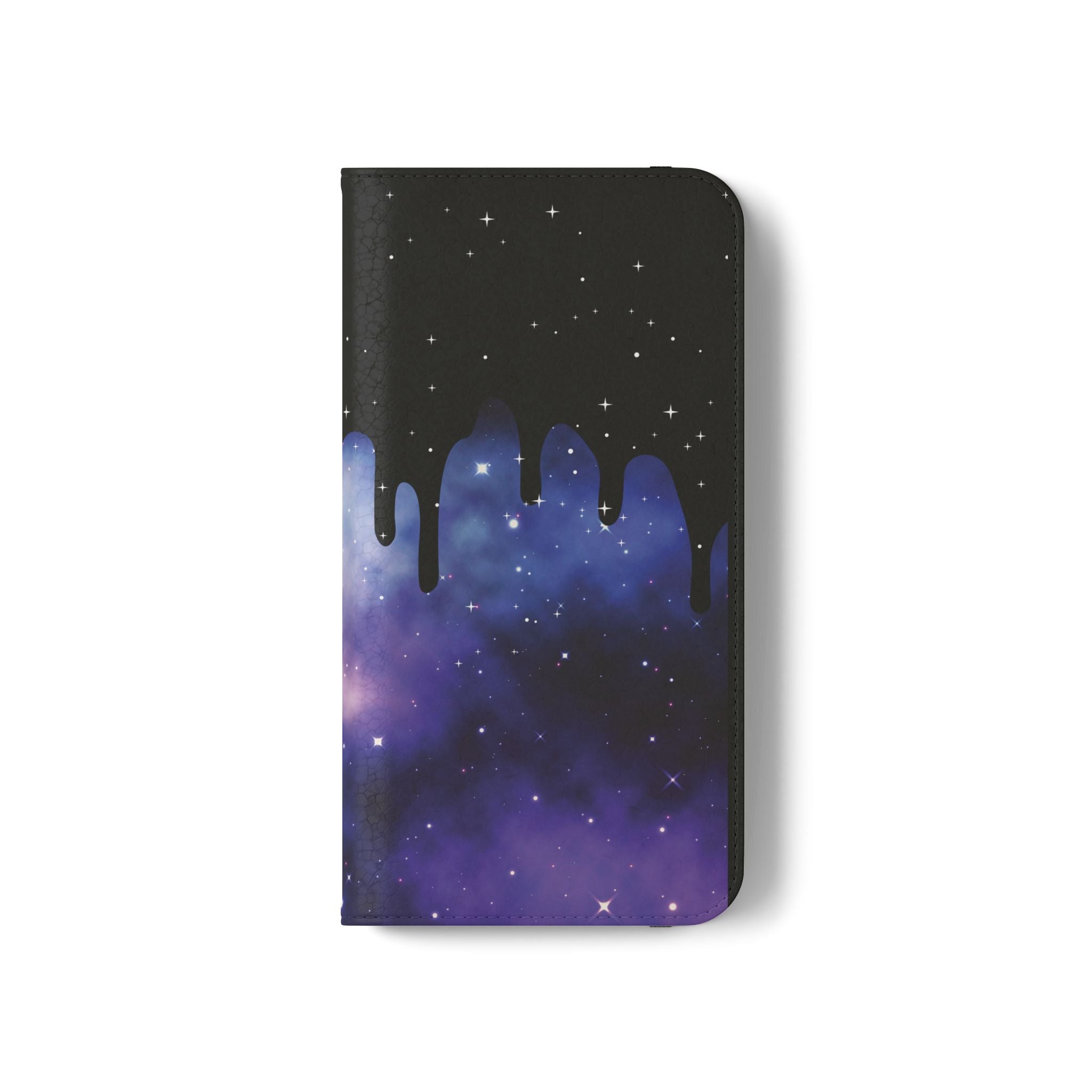 Pastel Goth Drippy Galaxy Flip Wallet Phone Case - Wallet Case for Samsung and iPhone - Gothic Style Wallet Phone Cases