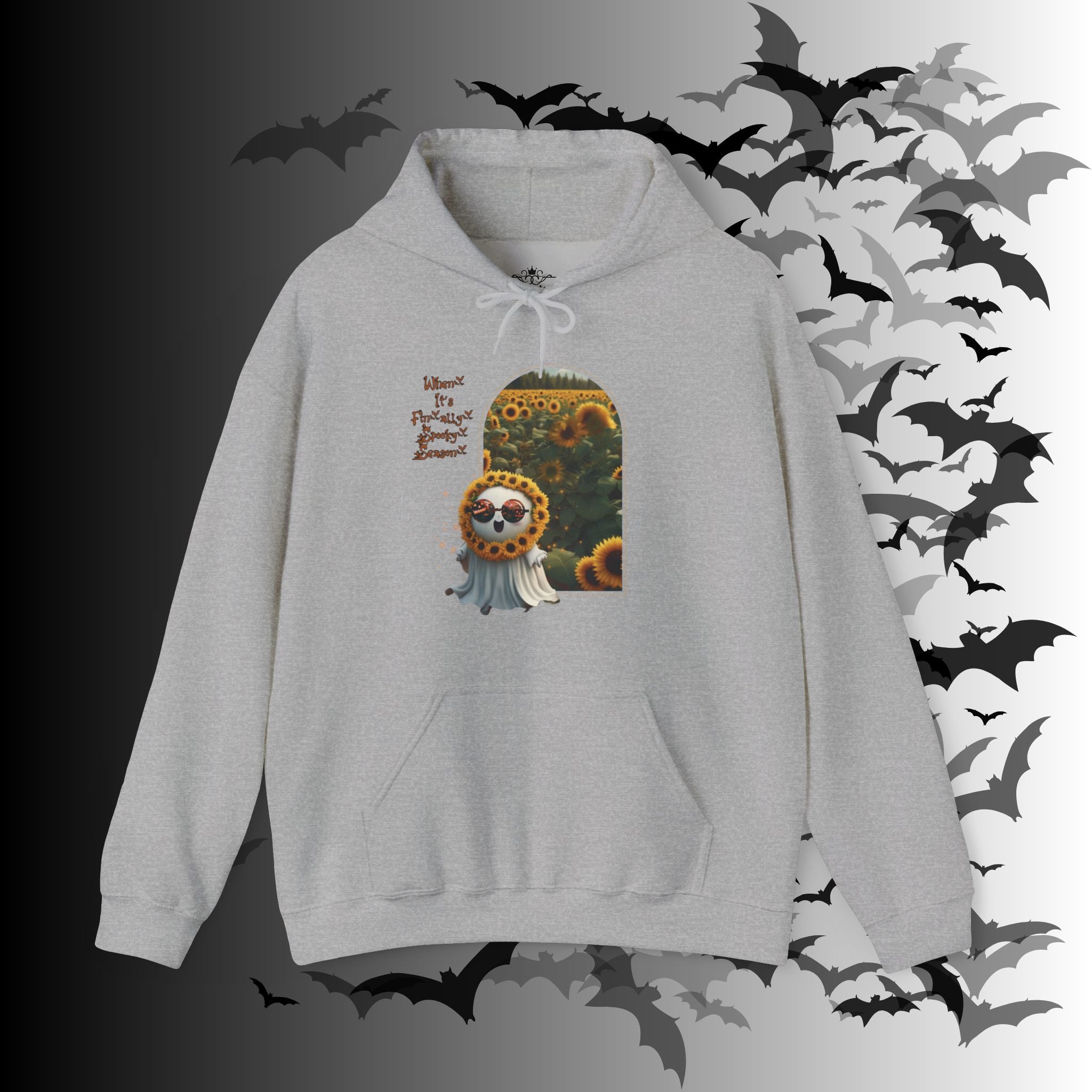 Summerween Ghost Hoodie — When It's Finally Spooky Season Pullover