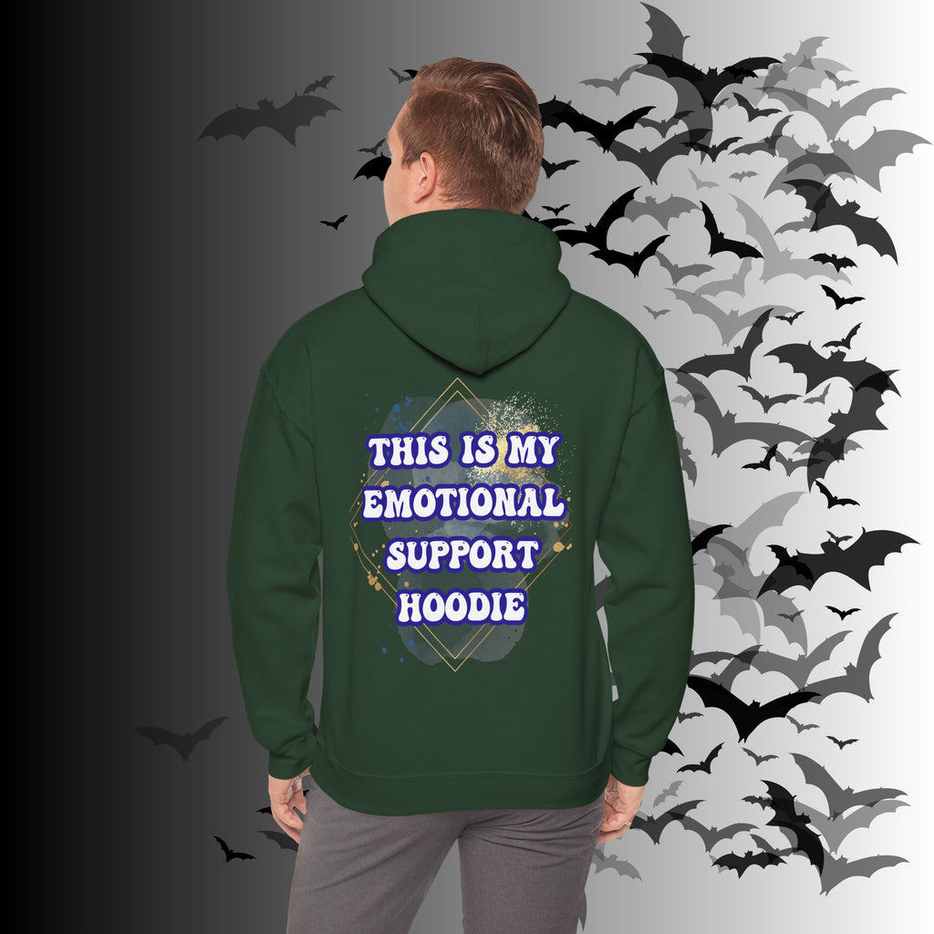 This Is My Emotional Support Hoodie — Funny Back Print Pullover