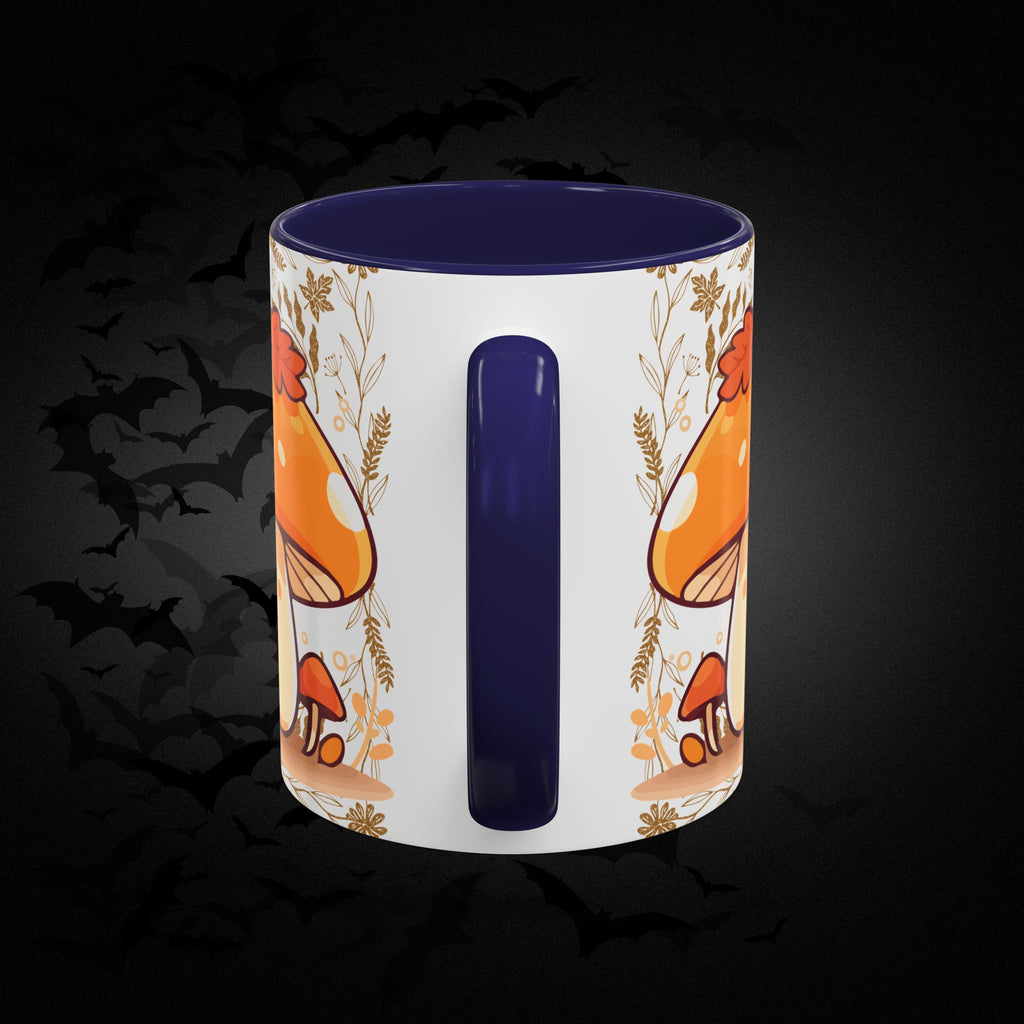 Autumn Mushroom Cute Coffee Mug — Fall Kawaii Accent Mug (11/15oz)