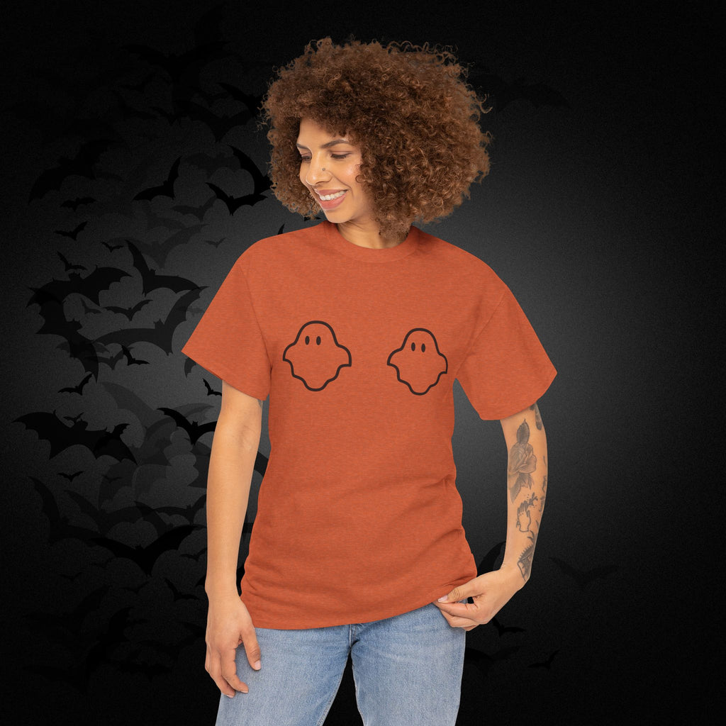 "Boo-bies" Ghost Pun Halloween T-Shirt — Funny Spooky Season Tee