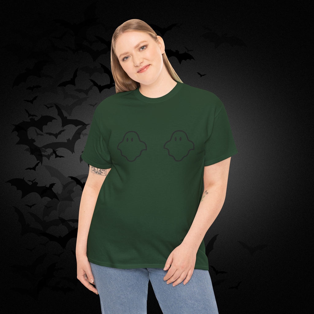 "Boo-bies" Ghost Pun Halloween T-Shirt — Funny Spooky Season Tee